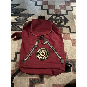 KIPLING 90’s Rare Dark Red Vintage FUNDAMENTAL Backpack Rucksack Bag